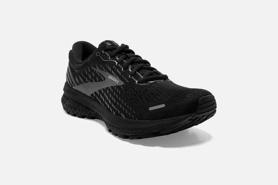 Brooks Ghost 13 Road Running Shoes - Womens - Black - ZE3478205